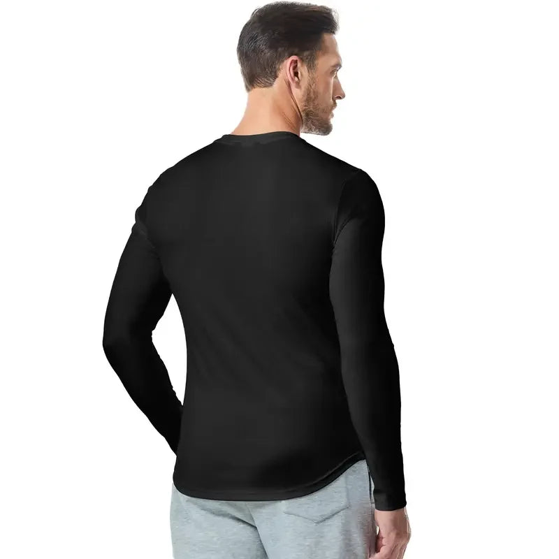 Camiseta hombre cuello en V slim fit canalé 4 | SAVINTARI