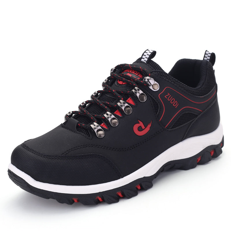 Men's Ergonomic Pain Relief Shoes for Outdoor Use（50 - Black | SAVINTARI