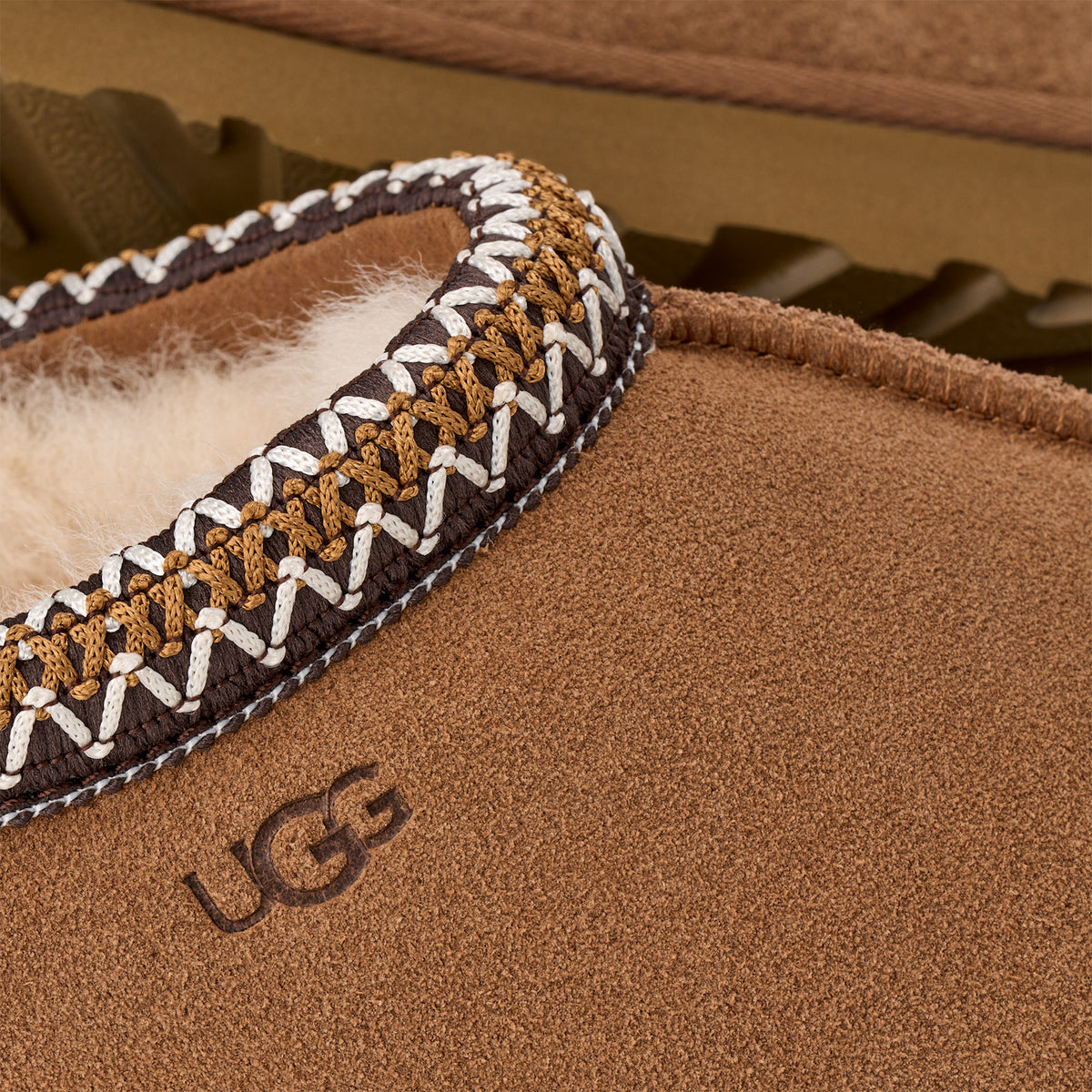 Women's Suede Slippers in Chestnut view 5 | womens suede slippers | SAVINTARI