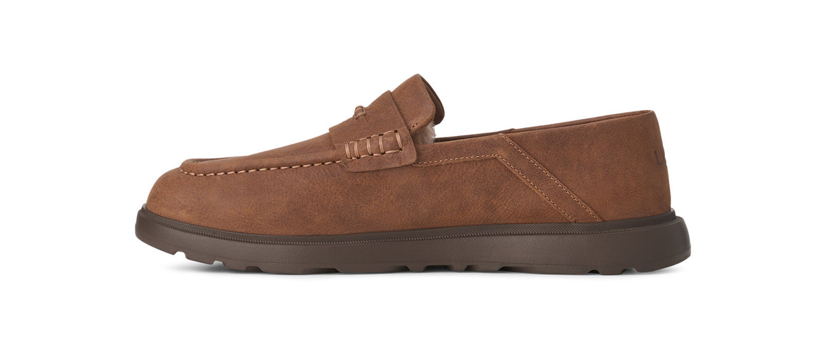 Men's Penny Loafers in Chestnut view 3 | mens penny loafers | SAVINTARI