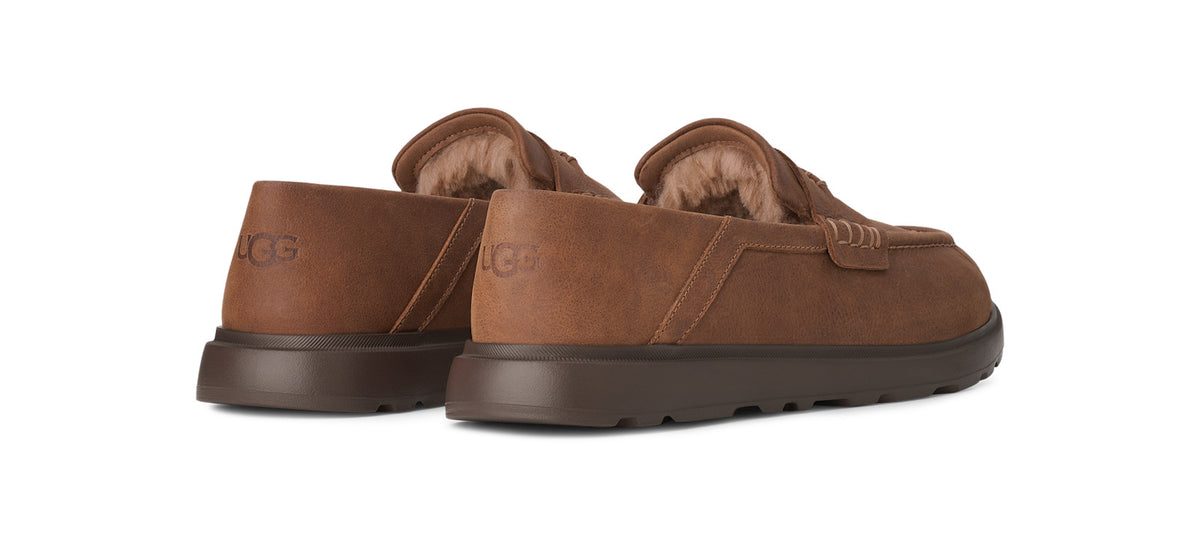 Men's Penny Loafers in Chestnut view 4 | mens penny loafers | SAVINTARI