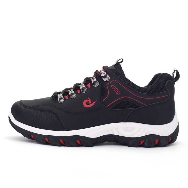 Men's Ergonomic Pain Relief Shoes for Outdoor Use（50 - Black | SAVINTARI