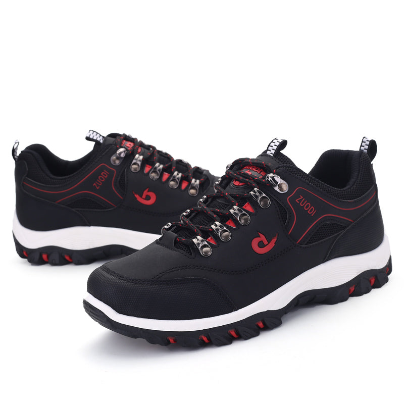 Men's Ergonomic Pain Relief Shoes for Outdoor Use（50 - Black | SAVINTARI