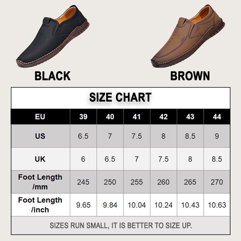 Men's Comfortable Soft-sole Flat Shoes - Black | SAVINTARI