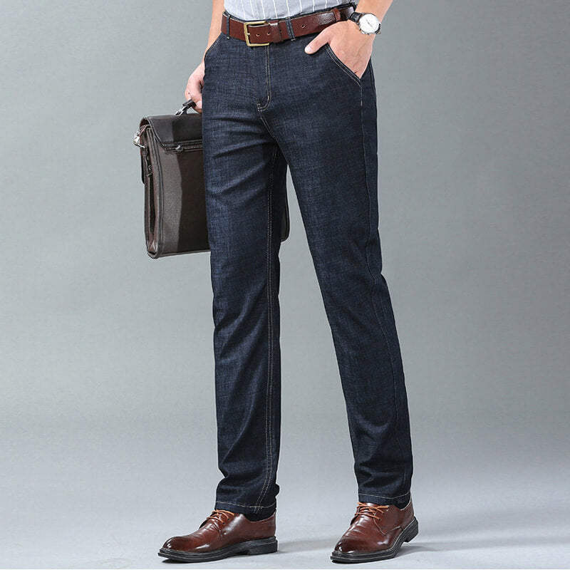 Men's Jeans Loose Straight - Light blue | SAVINTARI