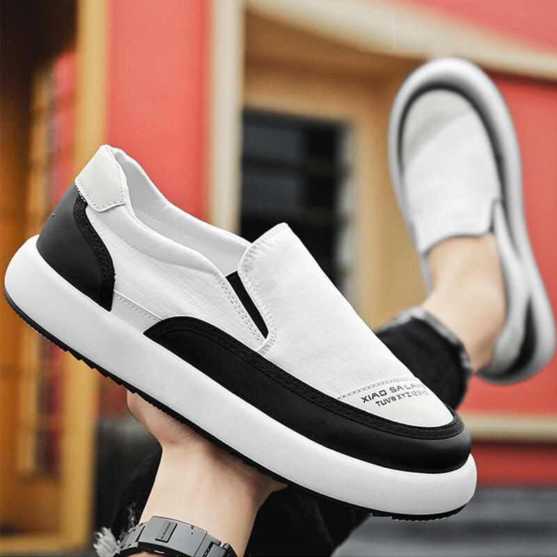 Men's Leisure Sports Breathable Lazy Shoes - Grey | SAVINTARI