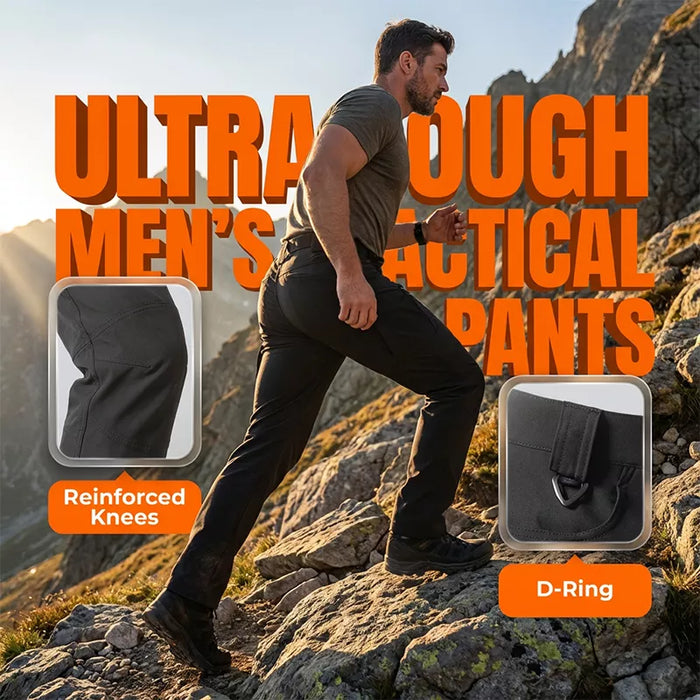 Men's Comfortable & Hardwearing Workwear Pants - Black | Smart Casual Trousers | SAVINTARI