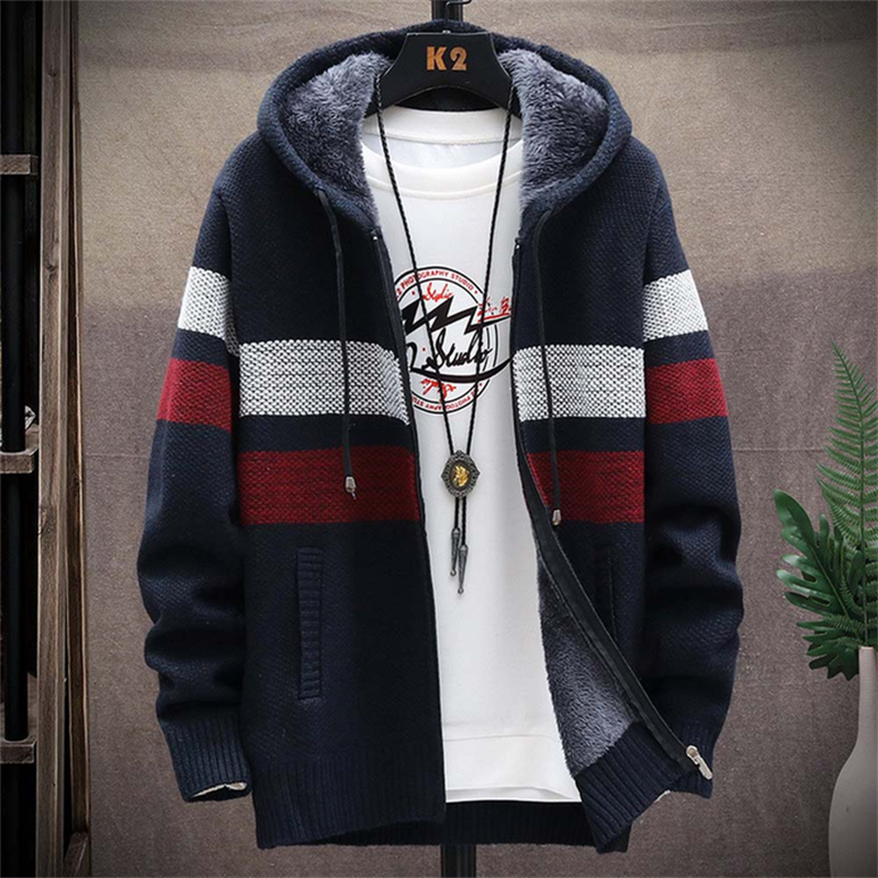 Men's ?buy two free shipping?Sweater Bergaris Pria - Navy | SAVINTARI