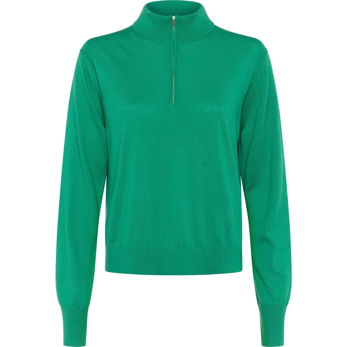 Women's Loxi Half Zip Jumper - Black | SAVINTARI women's jumper