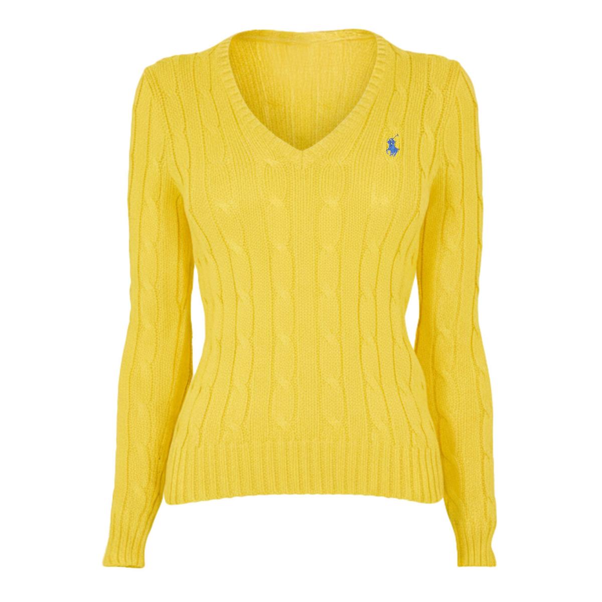 Women's Cable-Knit V-neck Jumper - Black | SAVINTARI women's jumper