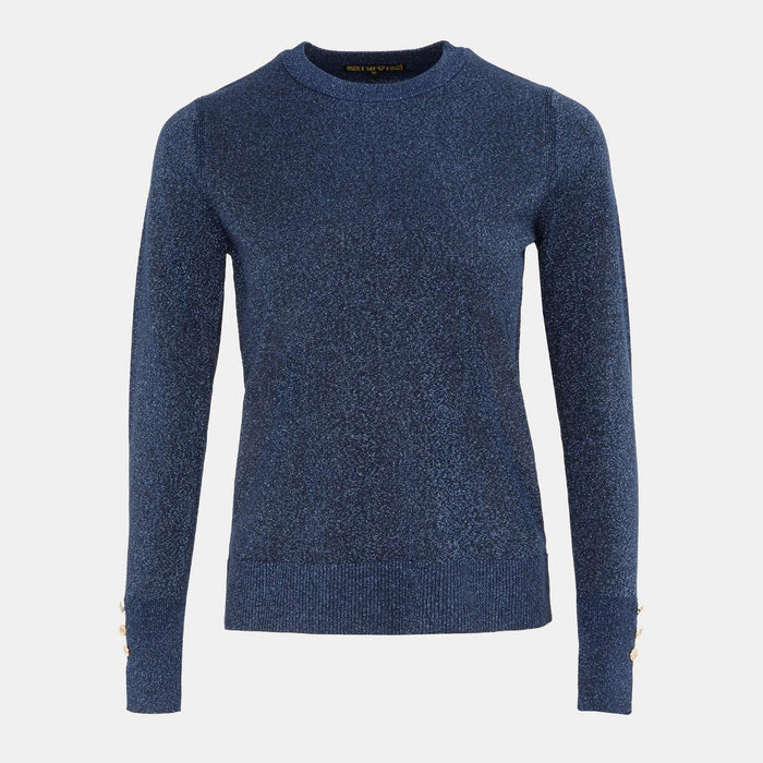 Women's Shimmer Jumper - Black | Women Knitwear Edit | SAVINTARI