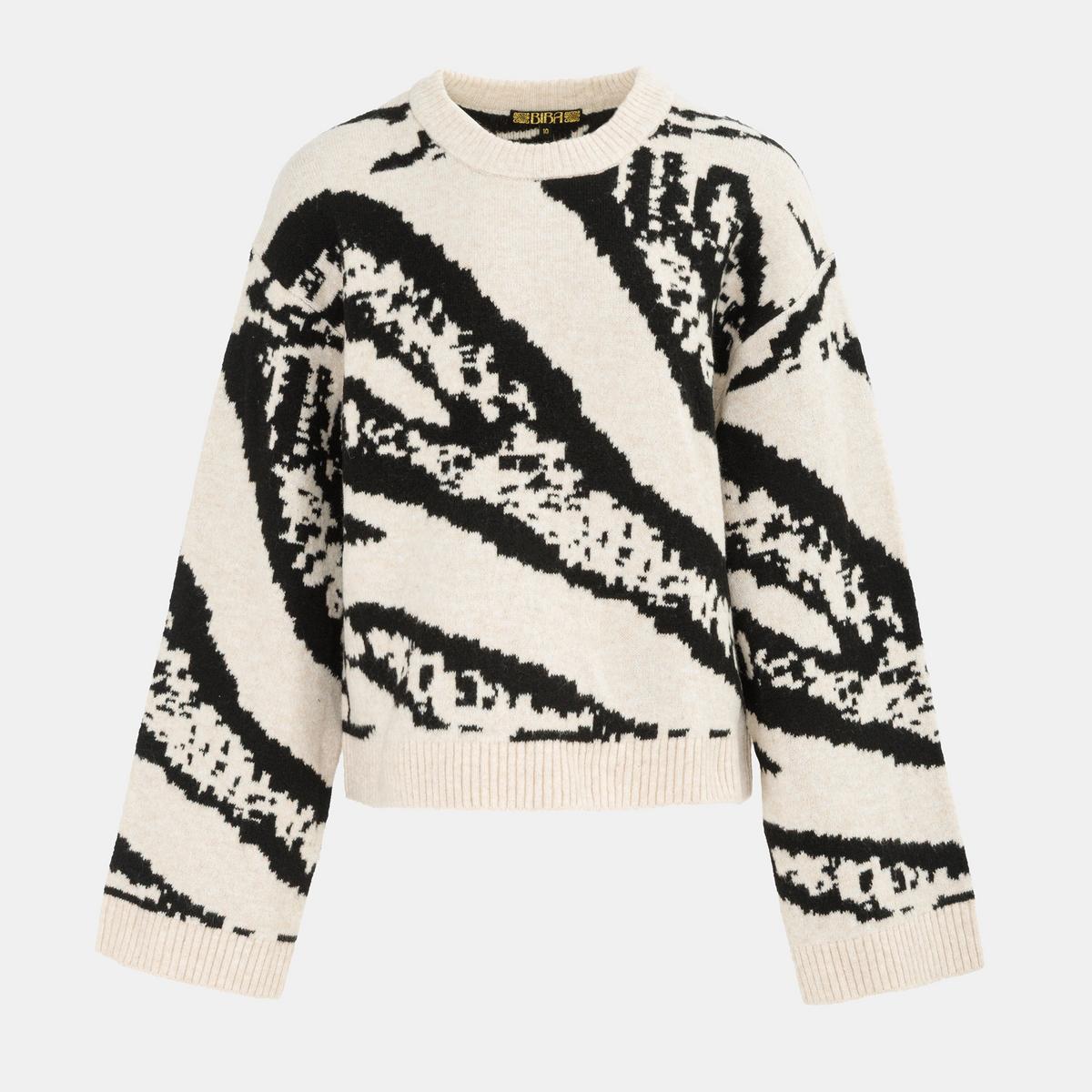 Women's Mix Jumper - Black | SAVINTARI women's jumper