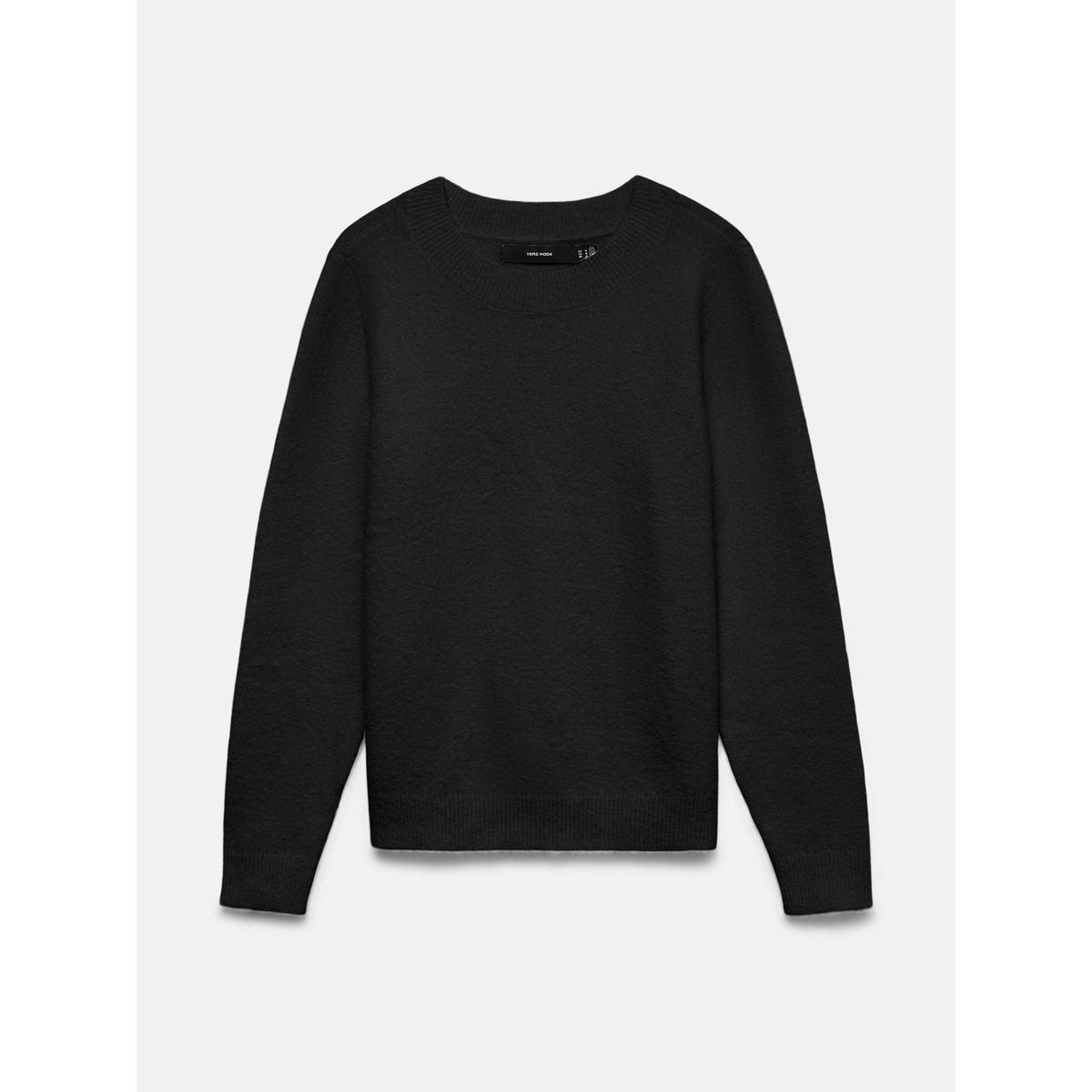Women's Jack Emily Knitted Crew Neck Jumper - Black | SAVINTARI women's jumper