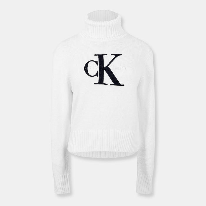 Women's Funnel Neck Jumper - Black | Roll Neck Knit | SAVINTARI