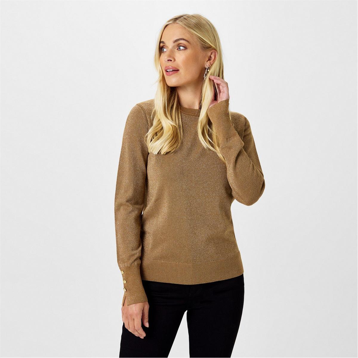 Women's Shimmer Jumper - Black | SAVINTARI women's jumper