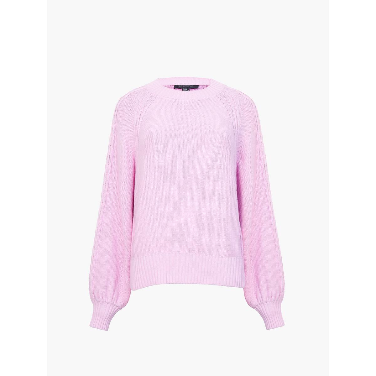 Women's Lily Cable Knit Crew Neck Jumper - Black | SAVINTARI women's jumper