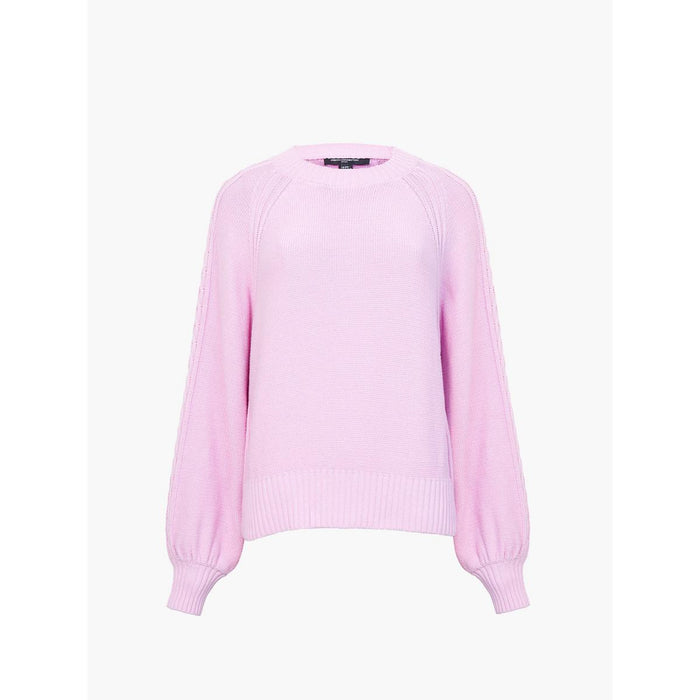Women's Lily Cable Knit Crew Neck Jumper - Black | Cable Knit Layer | SAVINTARI