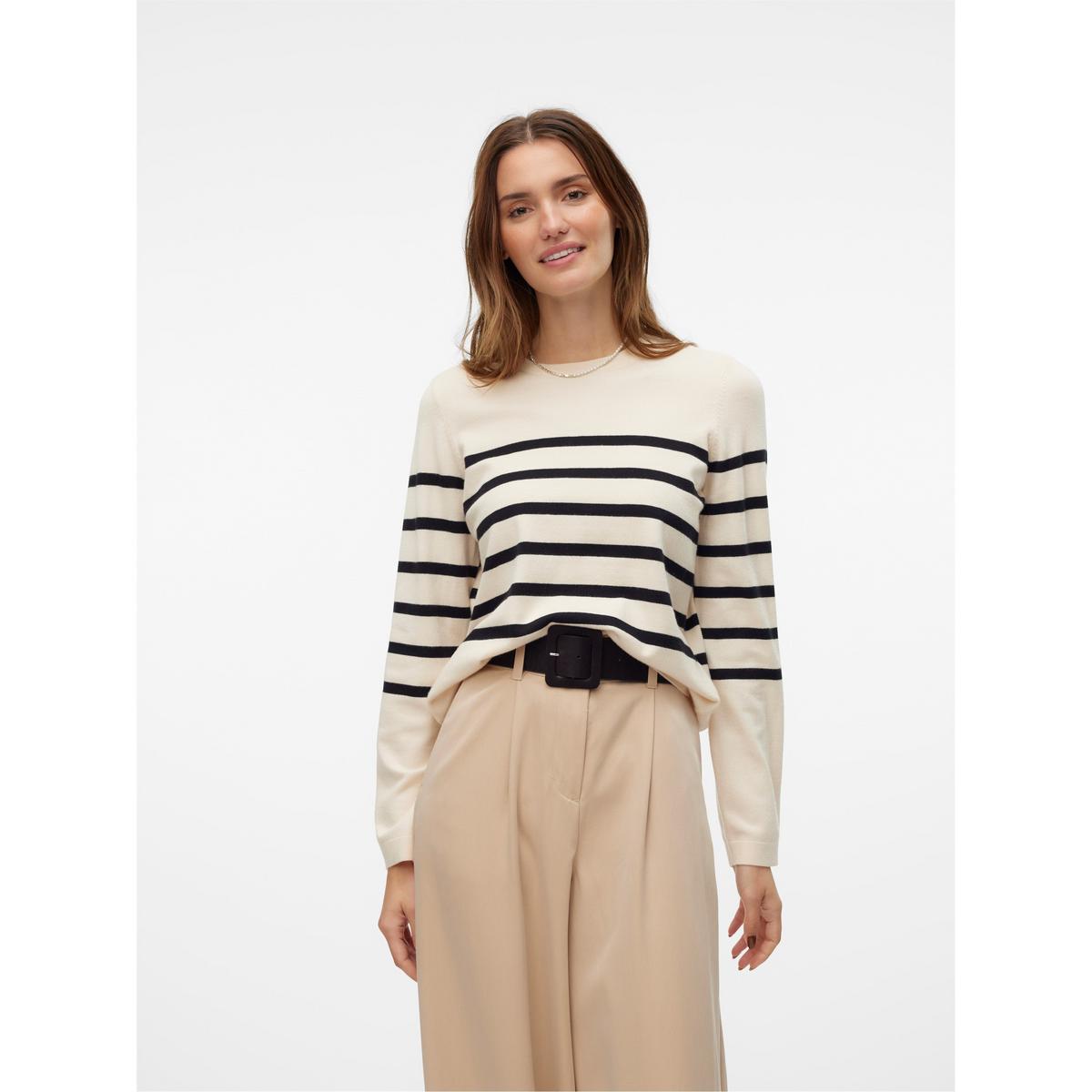 Women's Saba Stripe Jumper - Black | SAVINTARI women's jumper