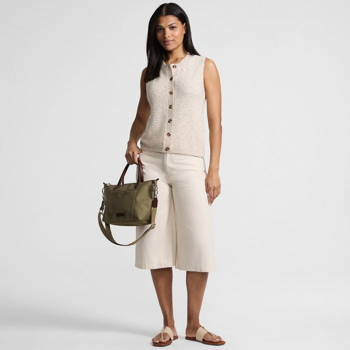 SAVINTARI Women's Knit Waistcoat With Linen