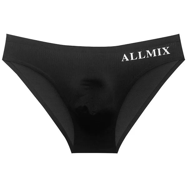 Men's Sexy Transparent Breathable Comfortable 3D Ice Silk Underwear - Black | SAVINTARI