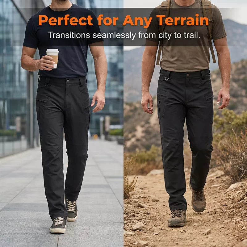 Men's Comfortable & Hardwearing Workwear Pants - Black | SAVINTARI