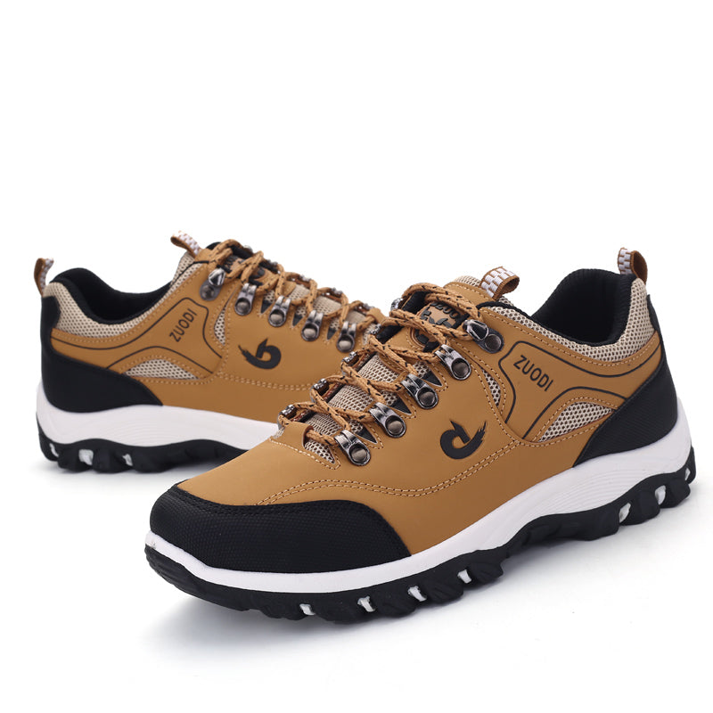 Men's Ergonomic Pain Relief Shoes for Outdoor Use（50 - Black | SAVINTARI