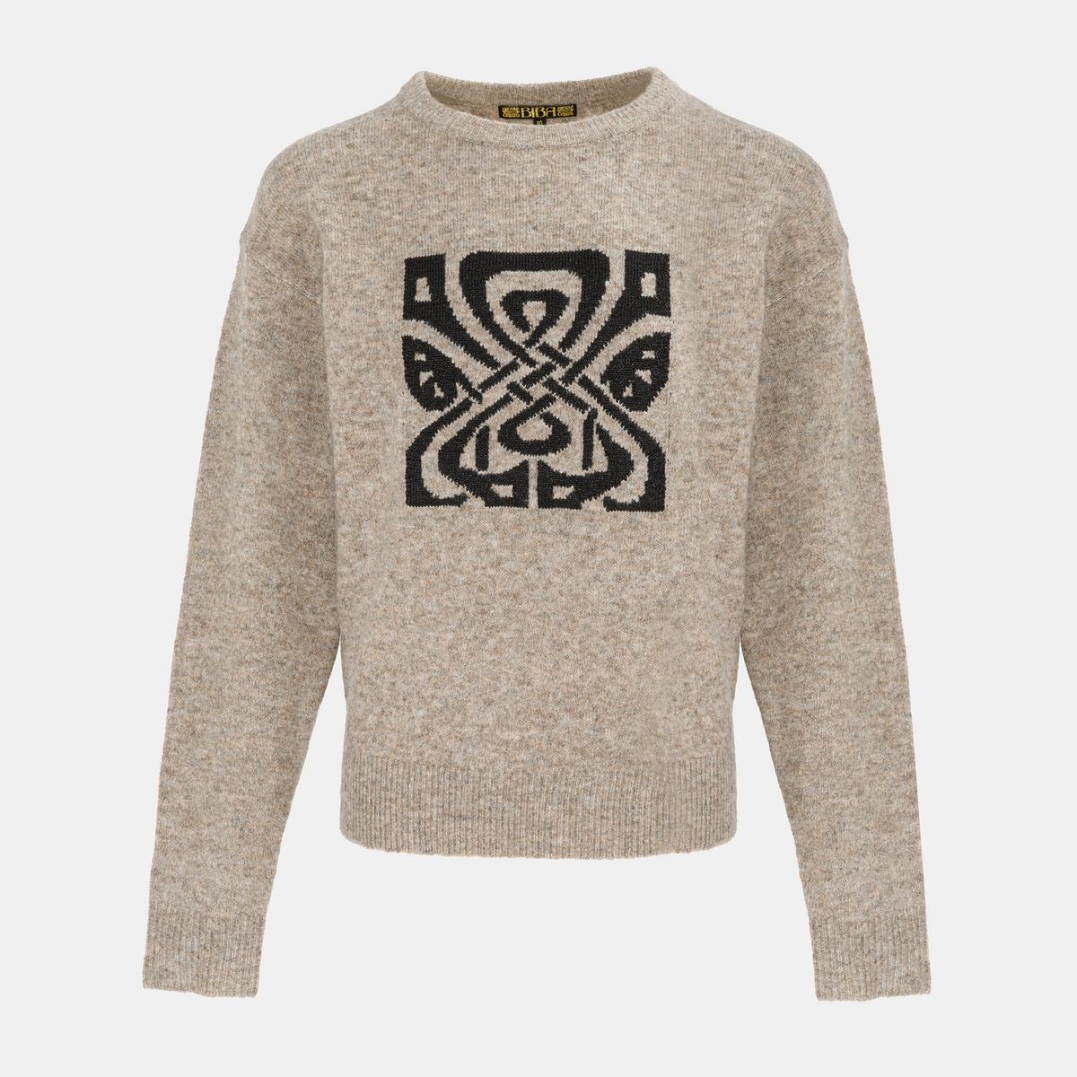 Women's Knit Crew - Black | SAVINTARI women's jumper