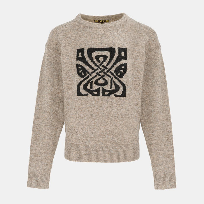 Women's Knit Crew - Black | Crew Neck Everyday Knit | SAVINTARI