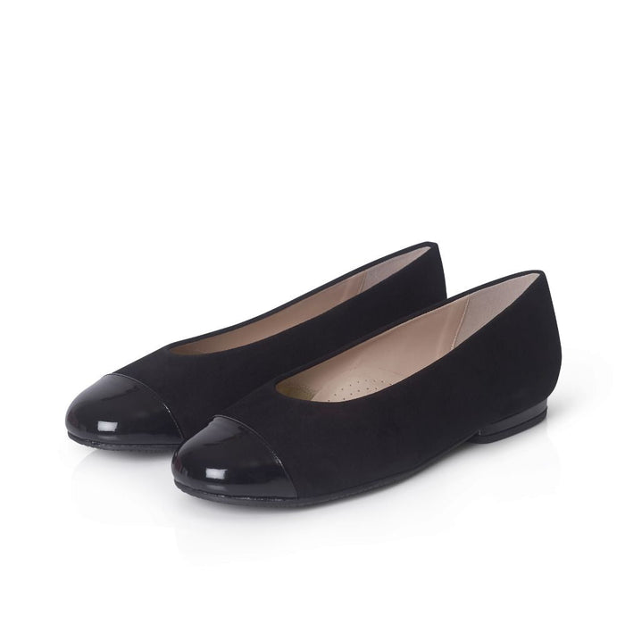 Black Suede Ballet Flats · Black