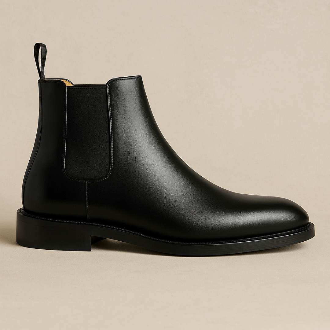 Men's Chelsea Boots in Matt Black | chelsea boots | SAVINTARI