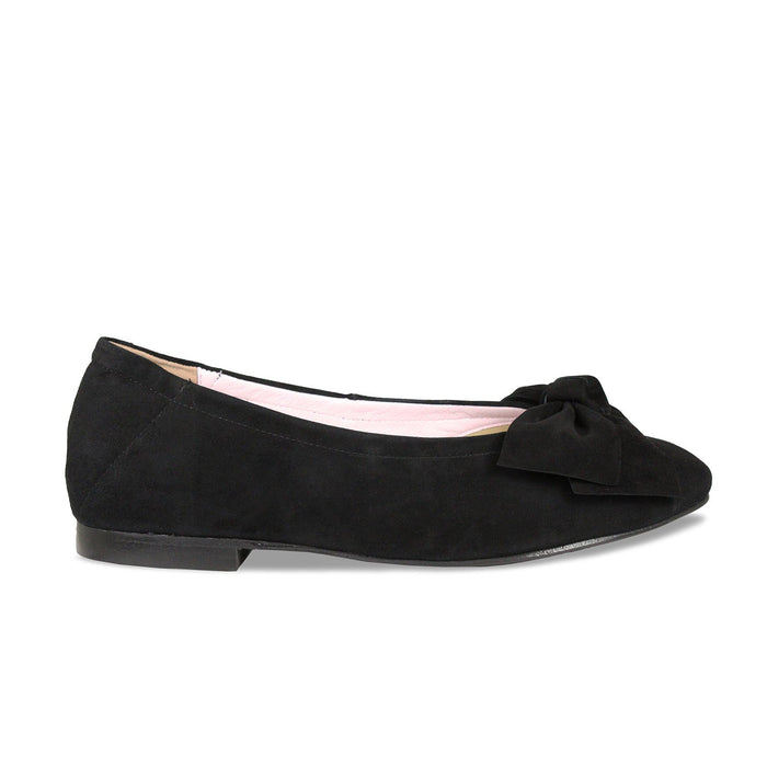 Black Suede Ballet Flats · Black