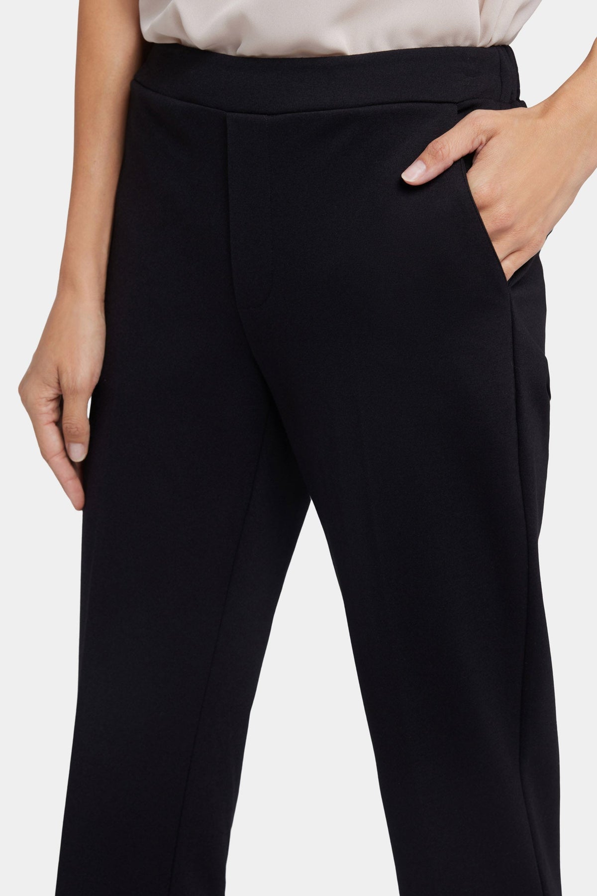 Cassidy Ankle Pull-On Trouser Pants - Black - pull on trousers