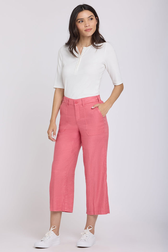 Women's Wide Leg Cargo Trousers - Desert Rose | Cargo Trend Pants | SAVINTARI