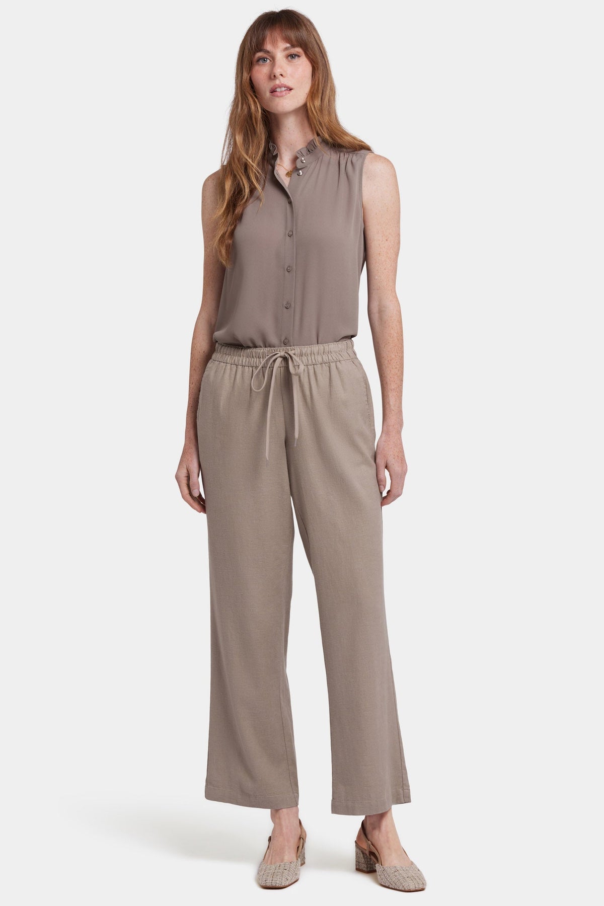 Relaxed Drawstring Pull-On Pants - Saddlewood - pull on trousers