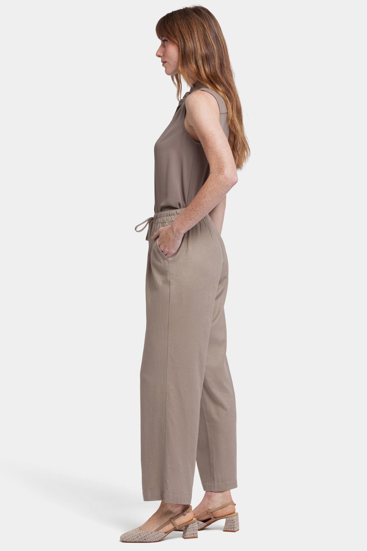 Relaxed Drawstring Pull-On Pants - Saddlewood - pull on trousers