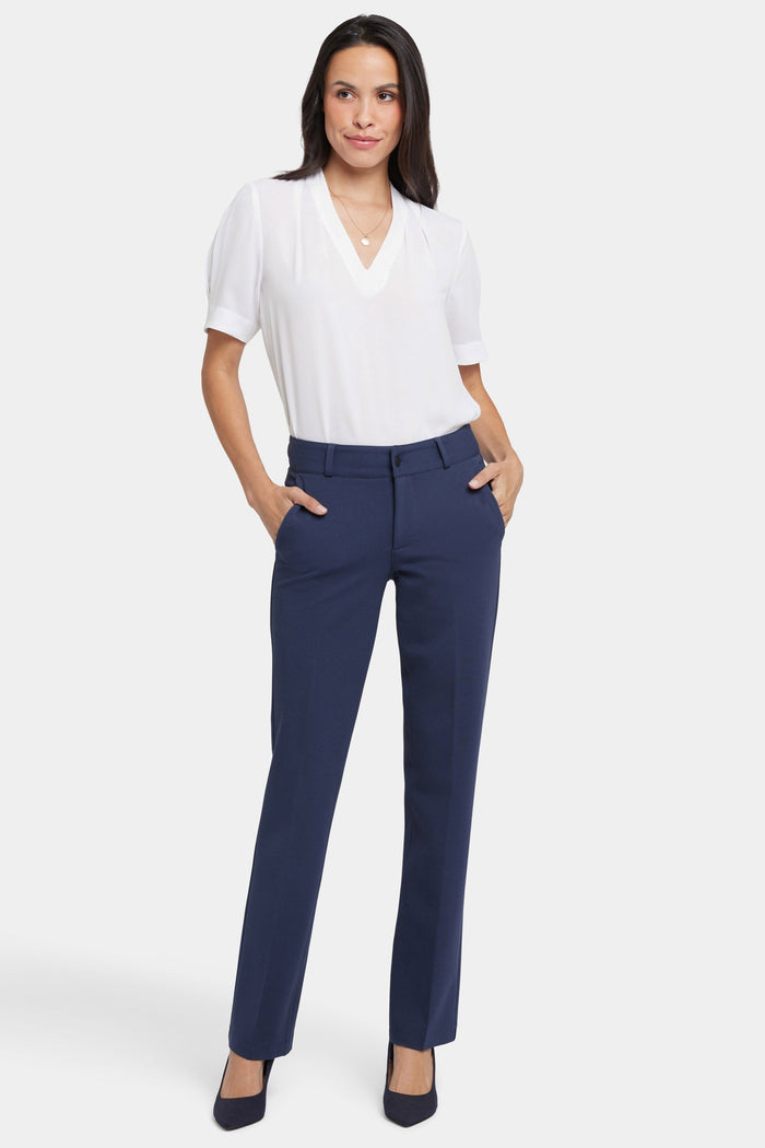 Women's Tailored Trousers - Oxford Navy | Tailored Work Pants | SAVINTARI