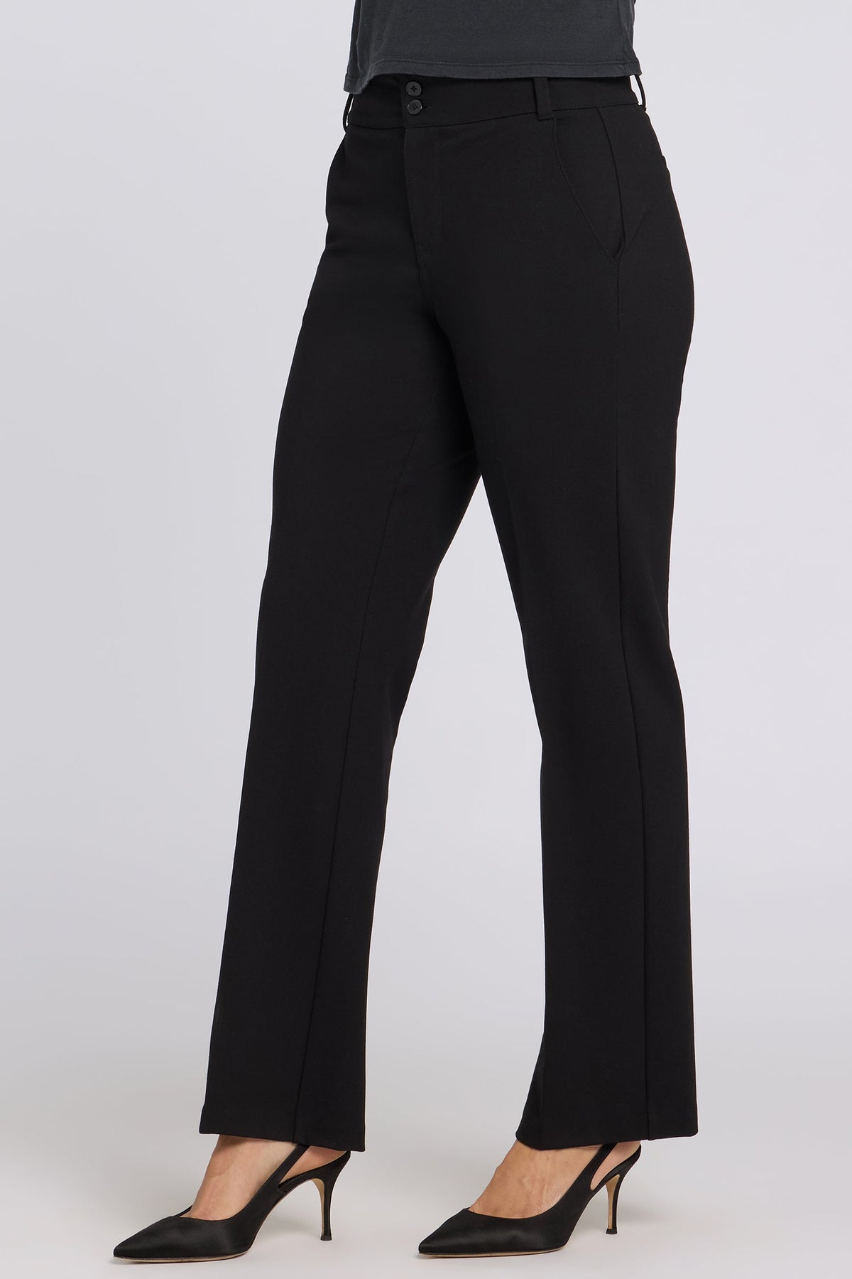 Bella Trouser Pants - Black - tailored trousers