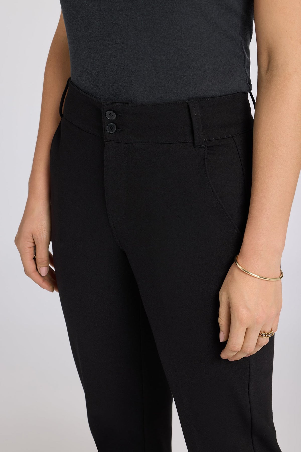 Bella Trouser Pants - Black - tailored trousers
