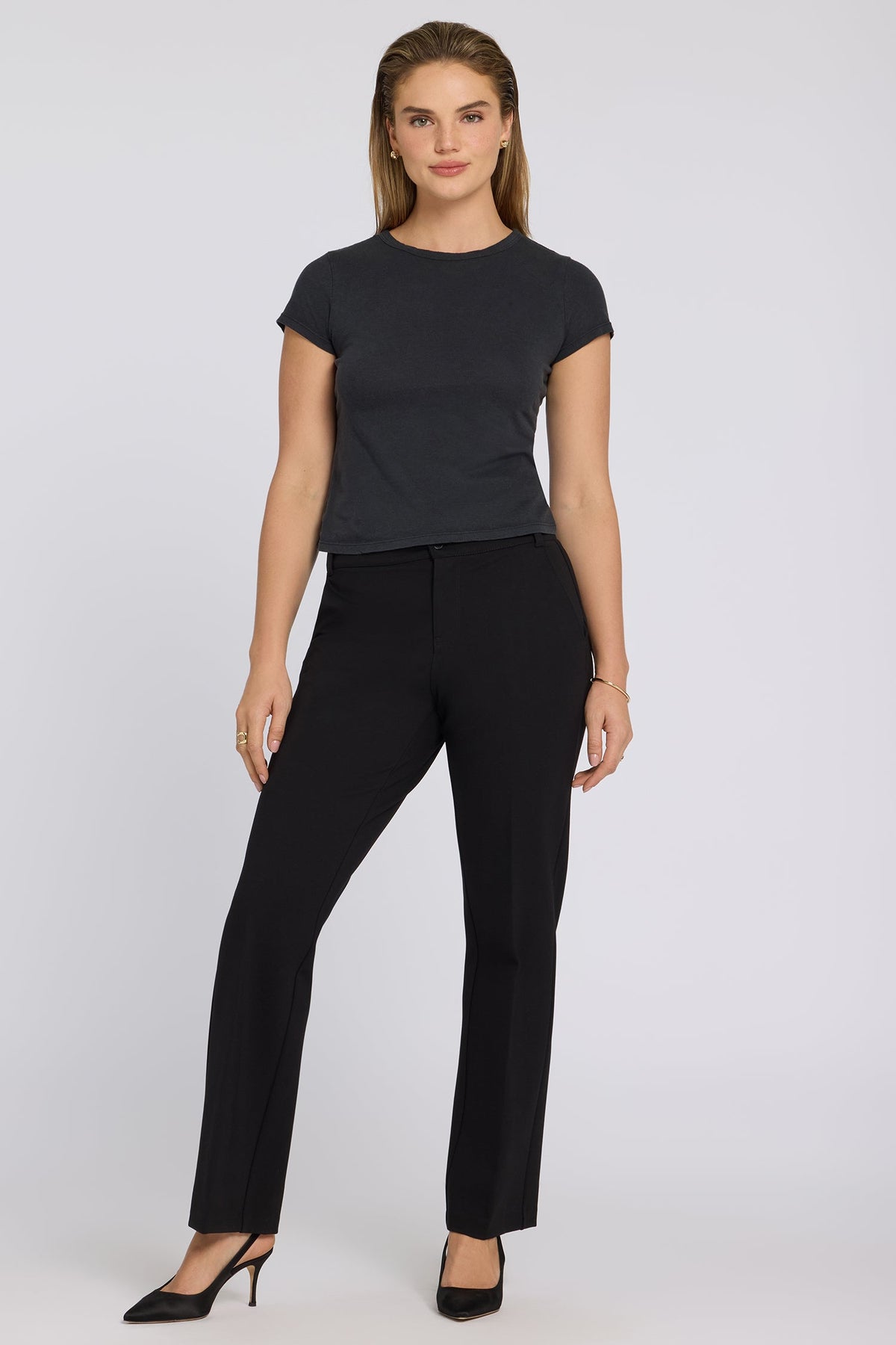 Bella Trouser Pants - Black - tailored trousers
