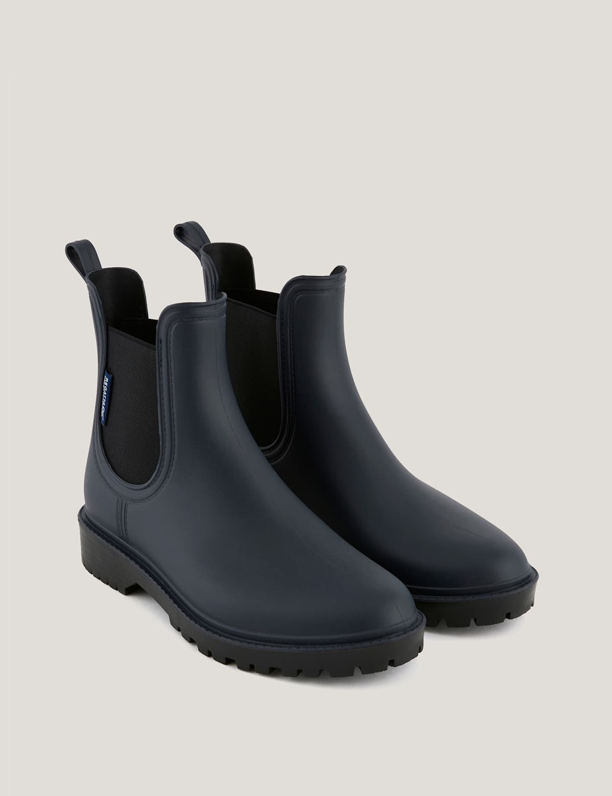 Women's Chelsea Ankle Wellies - Navy | SAVINTARI