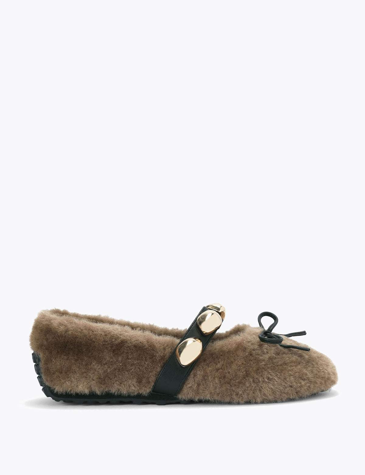 Women's Ballet Flats in Brown | ballet flats | SAVINTARI