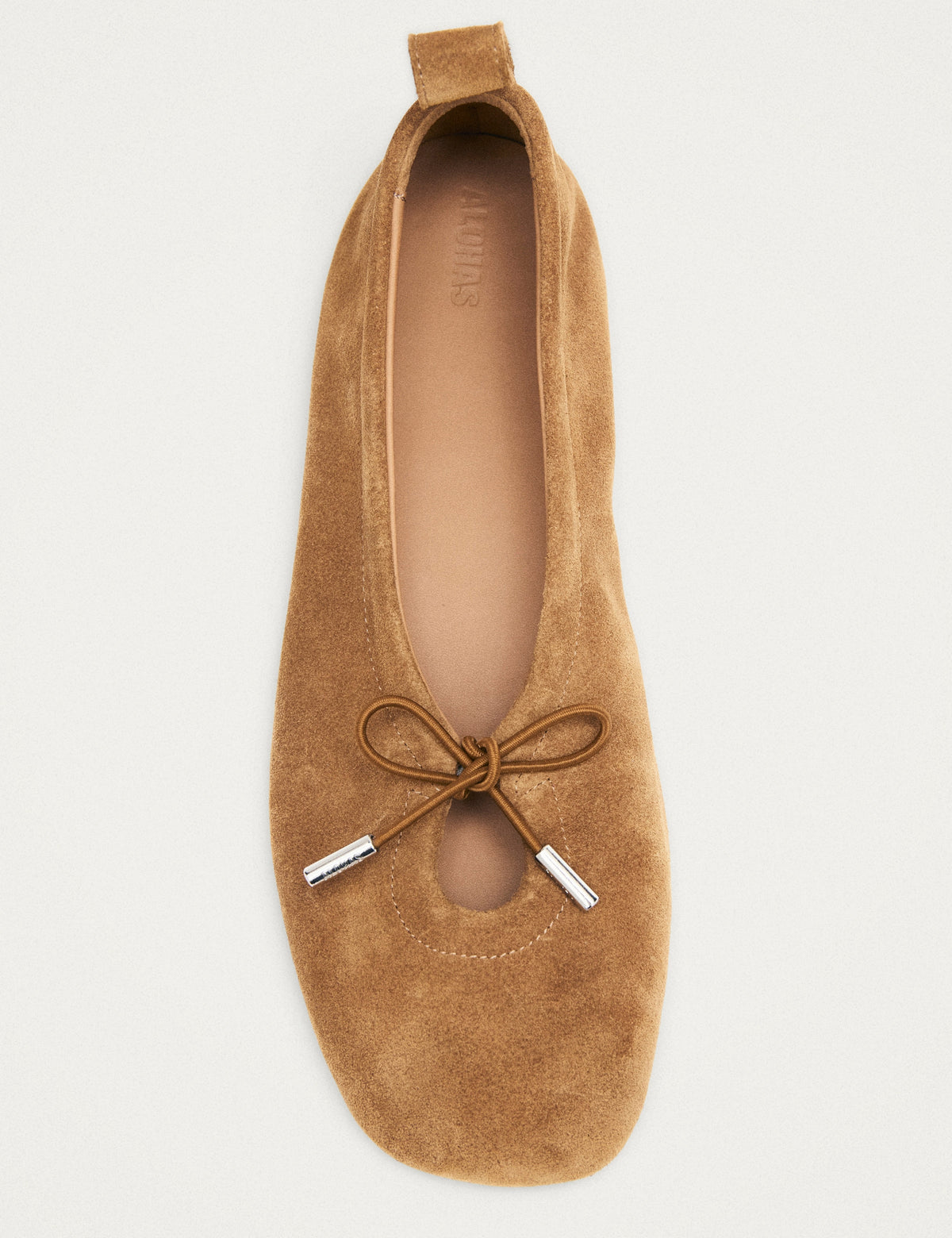 Women's Ballet Flats in Tan view 2 | ballet flats | SAVINTARI