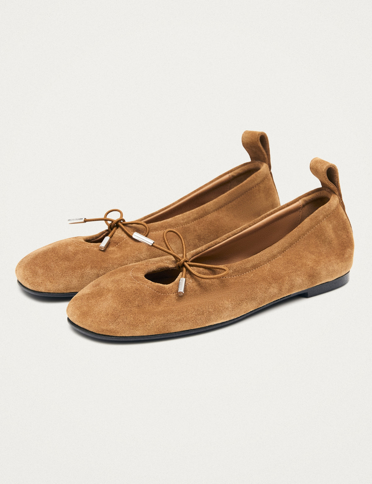 Women's Ballet Flats in Tan view 6 | ballet flats | SAVINTARI