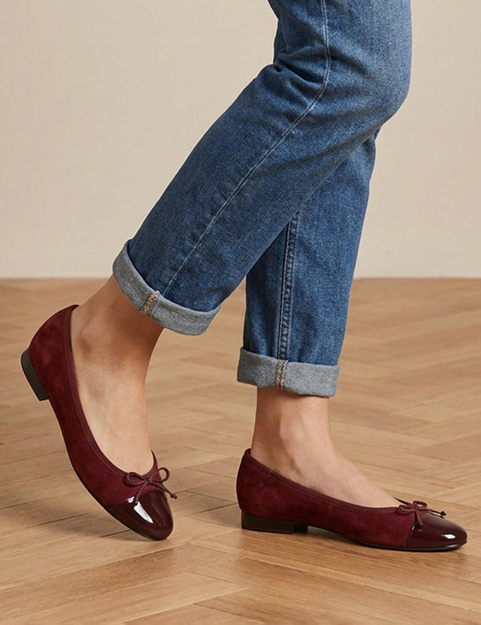 Ballet Flats · Burgundy