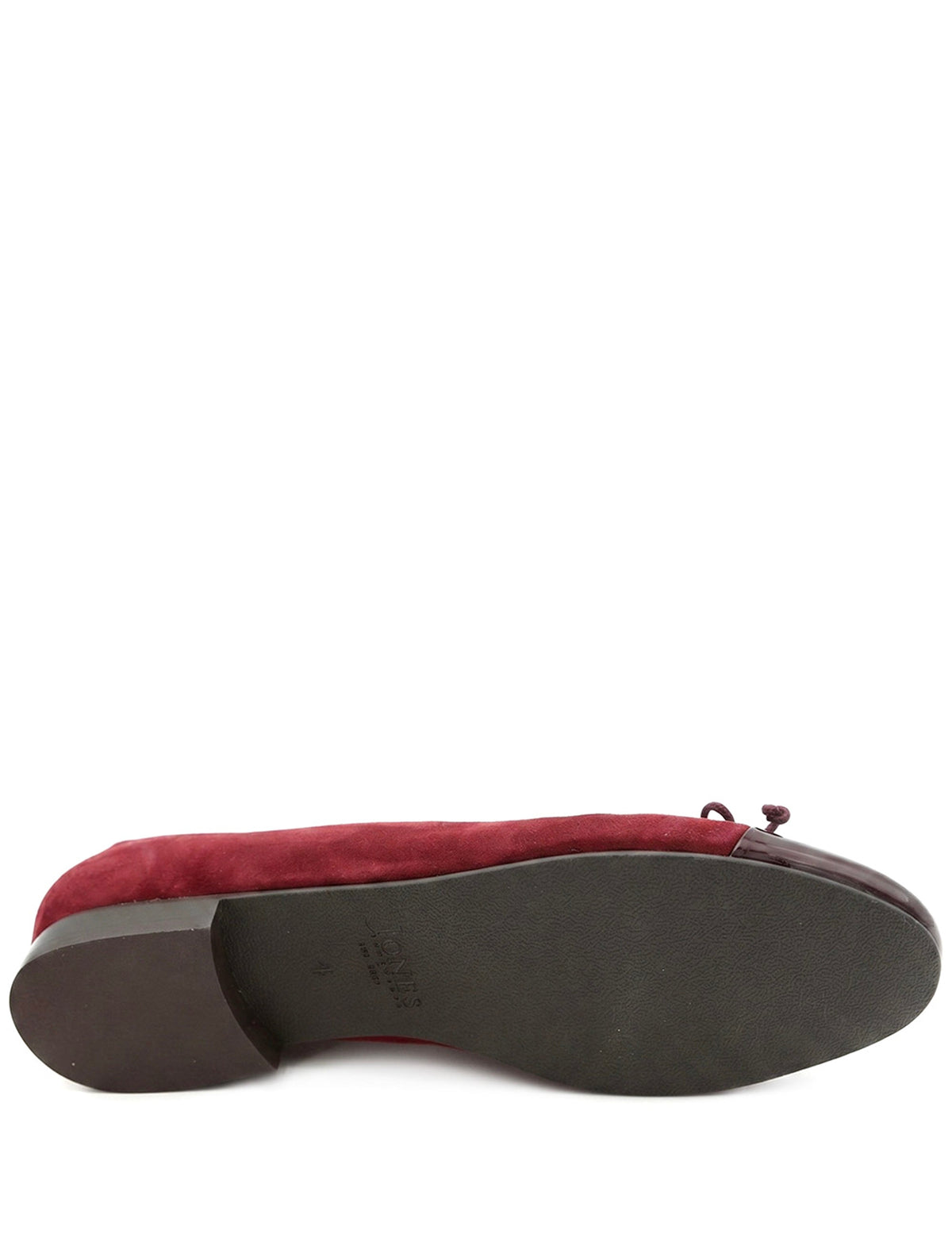 Women's Ballet Flats in Burgundy view 3 | ballet flats | SAVINTARI