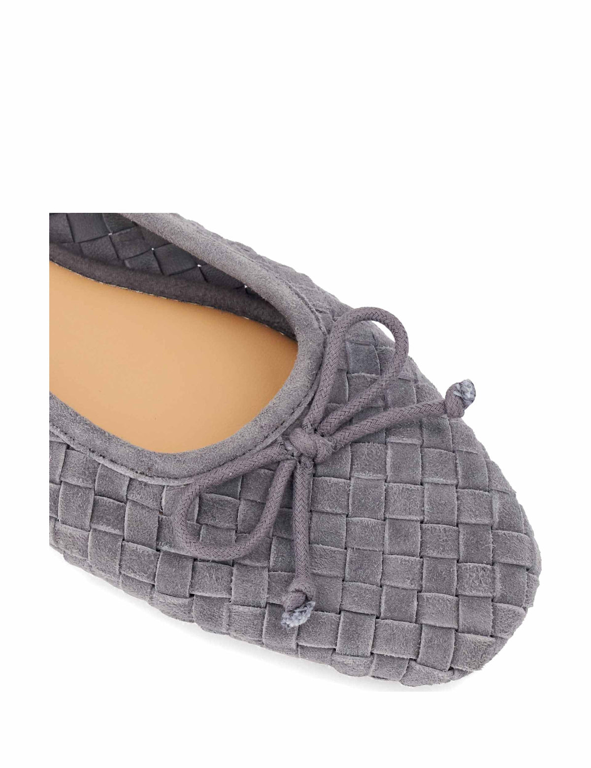 Women's Ballet Flats in Grey view 3 | ballet flats | SAVINTARI