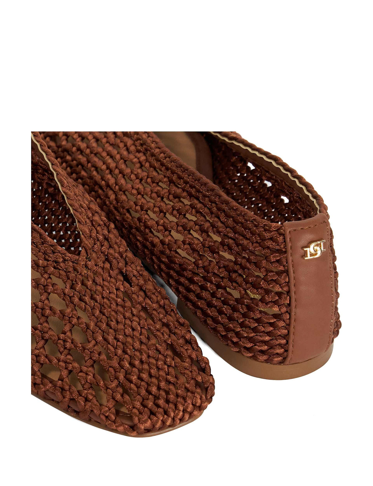 Women's Ballet Flats in Brown view 3 | ballet flats | SAVINTARI