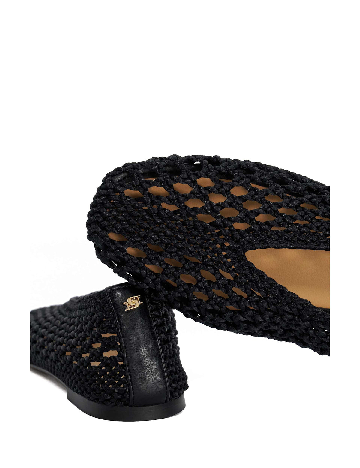 Women's Ballet Flats in Black view 3 | ballet flats | SAVINTARI