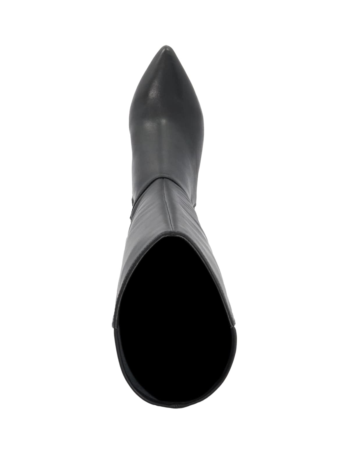 Women's Wide Fit Leather Knee High Boots - Black | wide fit boots | SAVINTARI