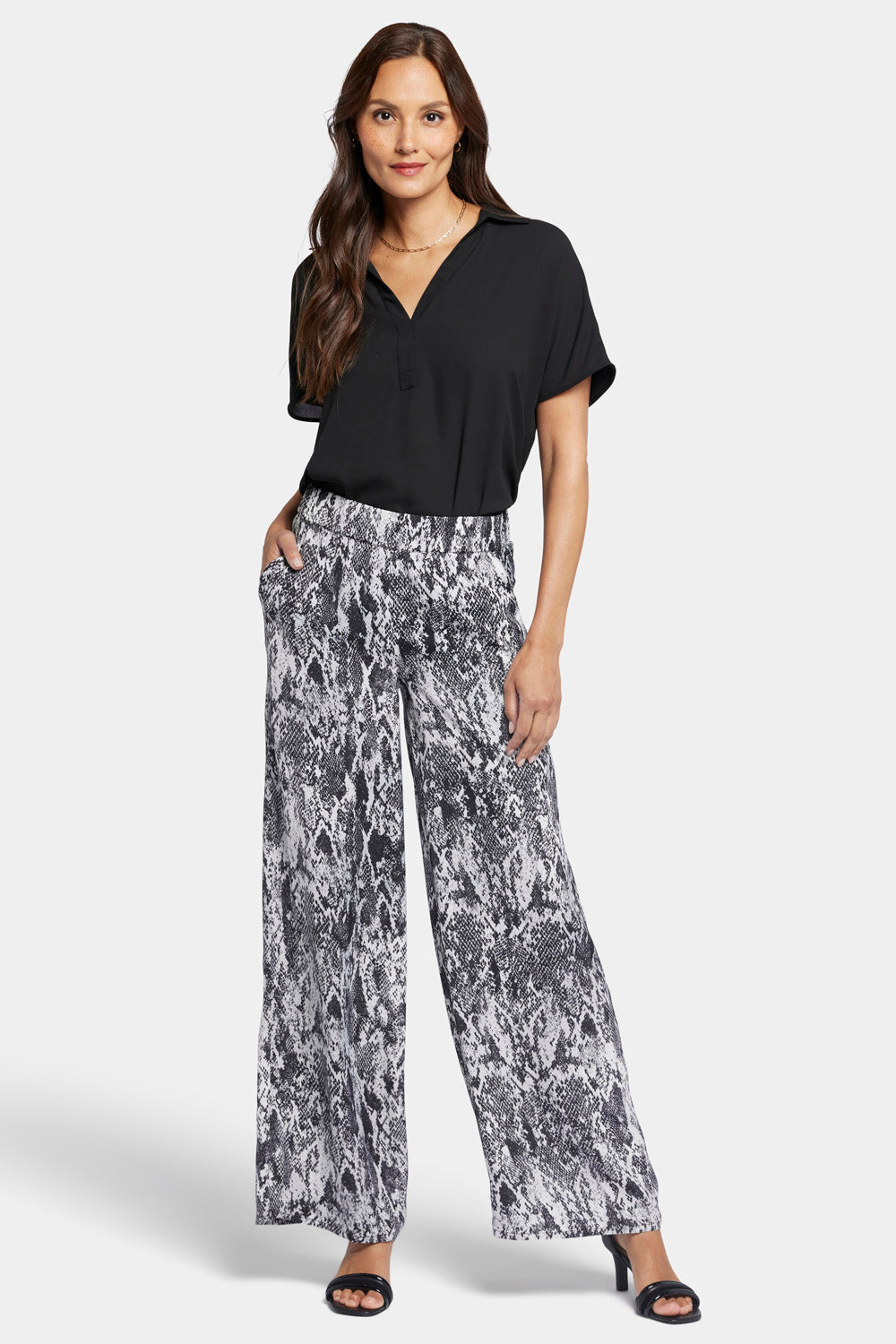 Drapey Wide Leg Pants - Alejandra - wide leg trousers